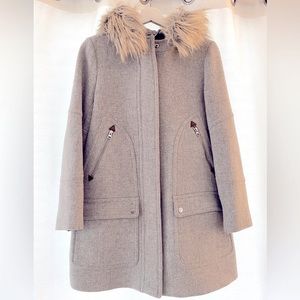 J Crew Chateau Parka Heather Dusk Gray